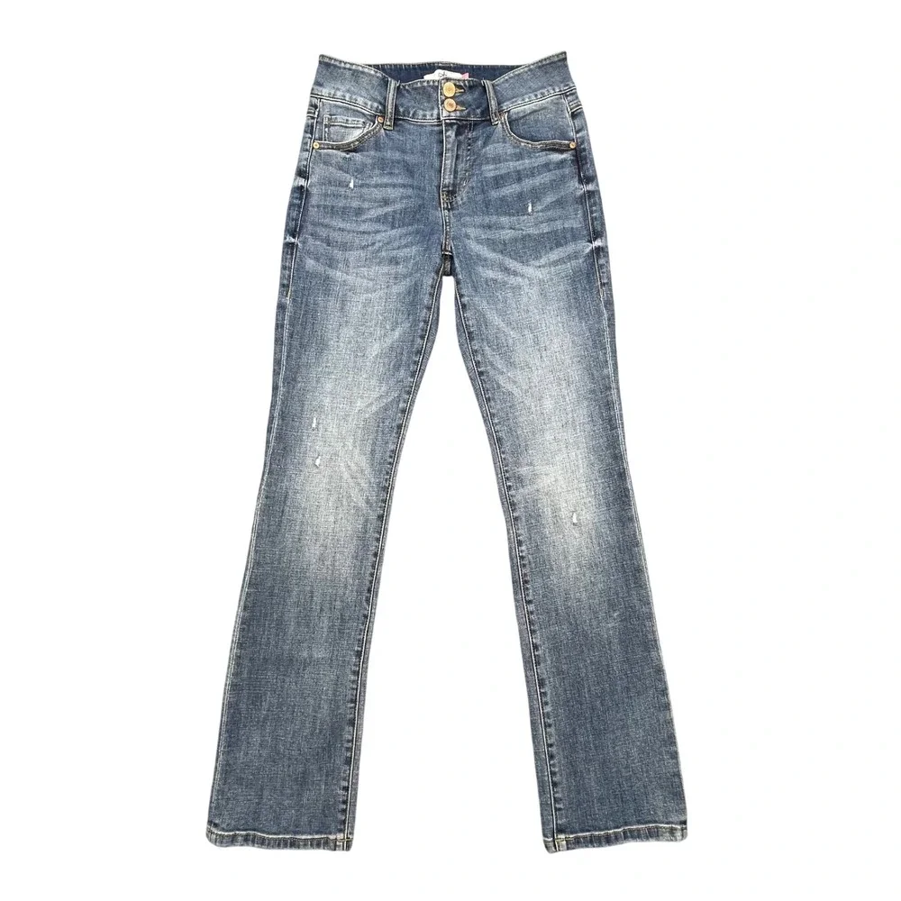 cabi Blue Cinch Straight Stretch Denim Jeans Women 4